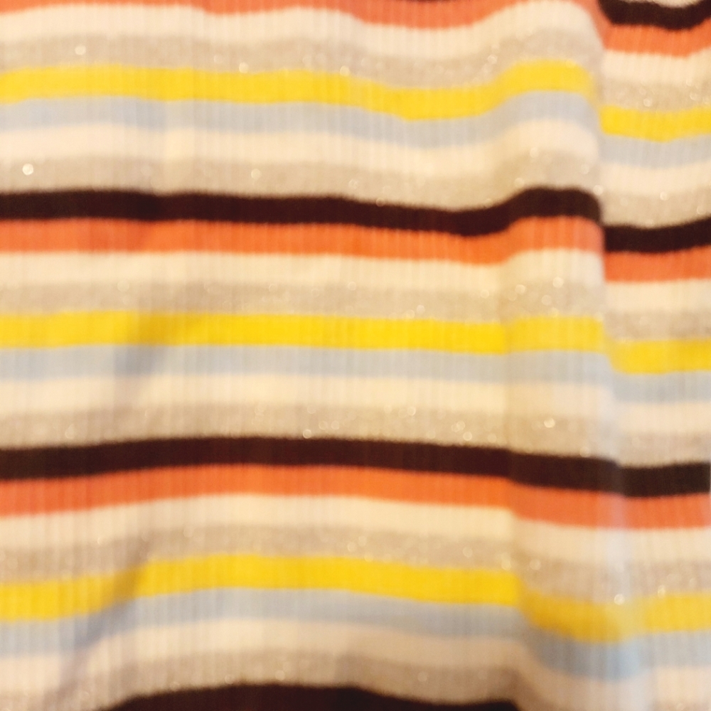Striped Ruffle Sleeve Top - Picture 3 of 3
